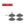 4 PCS / Set Carbon Fiber Car Inner Door Bowl Patch Decorative Sticker for Honda CRV 2007-2011, Left and Right Drive Universal