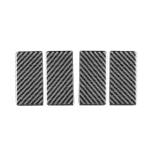 4 PCS / Set Carbon Fiber Car Inner Armrest Gasket Decorative Sticker for Honda CRV 2007-2011, Left and Right Drive Universal