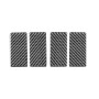 4 PCS / Set Carbon Fiber Car Inner Armrest Gasket Decorative Sticker for Honda CRV 2007-2011, Left and Right Drive Universal