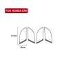 4 PCS / Set Carbon Fiber Car Inner Handle Frame Decorative Sticker for Honda CRV 2007-2011, Left and Right Drive Universal