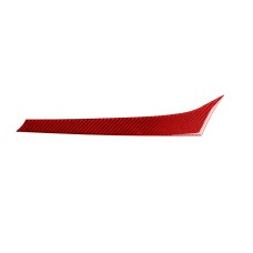 Carbon Fiber Car Dashboard Strip Decorative Sticker for Alfa Romeo Giulia 2017-2019, Right Drive (Red)