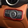 Carbon Fiber Car Headlight Switch Panel Decorative Sticker for Alfa Romeo Giulia 2017-2019, Right Drive (Red)