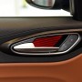 4 PCS / Set Carbon Fiber Car Inner Door Bowl Decorative Sticker for Alfa Romeo Giulia 2017-2019, Left and Right Drive Universal (Red)