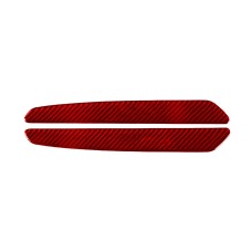 2 PCS / Set Carbon Fiber Car Welcome Pedal Decorative Sticker for Alfa Romeo Giulia 2017-2019, Left and Right Drive Universal (Red)