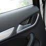 4 PCS / Set Carbon Fiber Car Inner Door Bowl Decorative Sticker for Audi Q3 2013-2018, Left and Right Drive Universal