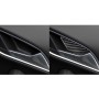 4 PCS / Set Carbon Fiber Car Inner Door Bowl Decorative Sticker for Audi Q3 2013-2018, Left and Right Drive Universal