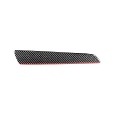 Carbon Fiber Car Co-pilot Trim Red Edge Decorative Sticker for Audi Q3 2013-2018, Left Drive