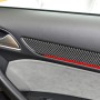 4 PCS / Set Carbon Fiber Car Interior Door Trim Red Edge Decorative Sticker for Audi Q3 2013-2018, Left and Right Drive Universal