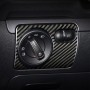 Carbon Fiber Car Headlight Switch Panel Decorative Sticker for Volkswagen Golf 6 2008-2012, Left Driving