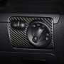 Carbon Fiber Car Headlight Switch Panel Decorative Sticker for Volkswagen Golf 6 2008-2012, Right Driving