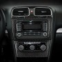 Carbon Fiber Car Middle Air Outlet Decorative Sticker for Volkswagen Golf 6 2008-2012