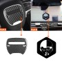 Carbon Fiber Car Steering Wheel Logo Decorative Sticker for Dodge Challenger 2015 to Now, Left Driving