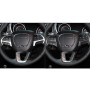 3 PCS / Set Carbon Fiber Car Steering Wheel Button Frame Decorative Sticker for Dodge Challenger 2015 and Above, Left Driving