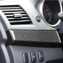 2 PCS Car Carbon Fiber Driver Dashboard Panel Decorative Sticker for Mitsubishi Lancer EVO 2008-2015, Left Drive