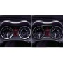 4 PCS Car Carbon Fiber Speedometer Decorative Sticker for Mitsubishi Lancer EVO 2008-2015, Left and Right Drive Universal