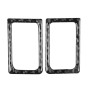 2 PCS Car Carbon Fiber Left and Right Door Lock Decorative Sticker for Nissan GTR R35 2008-2020, Left and Right Drive Universal