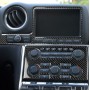 2 PCS Car Carbon Fiber Navigation Instrument Decorative Sticker for Nissan GTR R35 2008-2016, Left Drive