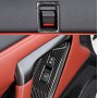 6 PCS Car Carbon Fiber Window Lift Button Door Lock Decorative Sticker for Nissan GTR R35 2008-2016, RightDrive