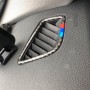 Three Color Carbon Fiber Car Instrument Air Outlet Decorative Sticker for BMW (F30) 2013-2018 / (F34) 2013-2017, Sutible for Left Driving