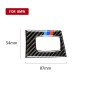 Three Color Carbon Fiber Car Left Driving Ignition Switch Decorative Sticker for BMW E90 / E92 2005-2012