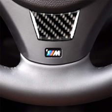 Little B Version Carbon Fiber Car Steering Wheel Decorative Sticker for BMW E90 2005-2012