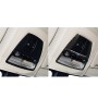 Three Color Carbon Fiber Car Reading Lamp Panel Decorative Sticker for BMW 5 Series F10 2011-2017 / F07 2010-2017 / F25 X3 F26 X4 2011-2017