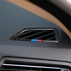 Three Color Carbon Fiber Car Instrument Air Outlet Decorative Sticker for BMW 5 Series F07 5GT 535i 2010-2016, Sutible for Left Driving