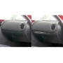 2 in 1 Car Carbon Fiber Passenger Side Storage Decorative Sticker for Mazda RX8 2004-2008, Left and Right Drive Universal