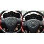 4 PCS Car Carbon Fiber Steering Wheel Decorative Sticker for Mazda RX8 2004-2008, Left and Right Drive Universal