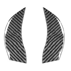 2 PCS Car Carbon Fiber Steering Wheel Decorative Sticker for Mazda RX8 2004-2008, Left and Right Drive Universal