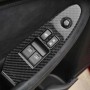 2 PCS Car Carbon Fiber Window Lift Panel Decorative Sticker for Nissan 370Z Z34 2009-, Left Drive Low-configured