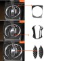 4 в 1 Car Carbon Carbon Fibre Set Set Decorative Sticker для Honda Civic 8-го поколения 2006-2011, правый привод