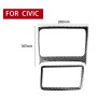 2 in 1 Car Carbon Fiber Storage Box Decorative Sticker for Honda Civic 8th Generation 2006-2011, Right Drive