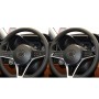 2 в 1 Car Углеродное волокно рулевое колесо декоративная наклейка для Alfa Romeo Giulia Stelvio 2017-2019, левый и правый привод Universal