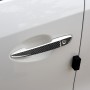 One Set Car Carbon Fiber Outside Door Handle without Smart Hole Decorative Sticker for Mazda CX-5 2017-2018, Left Drive