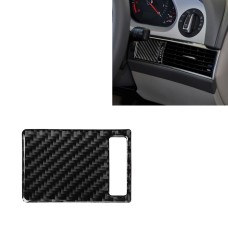 Car Carbon Fiber Air Outlet Adjustment Panel Decorative Sticker for Audi A6 2005-2011, Right Drive