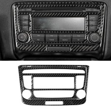 Car Carbon Fiber Air Conditioning CD Panel Decorative Sticker for Audi TT 8n 8J MK123 TTRS 2008-2014, Left and Right Drive Universal, B Style