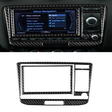 Car Carbon Fiber Air Conditioning CD Panel Decorative Sticker for Audi TT 8n 8J MK123 TTRS 2008-2014, Left and Right Drive Universal, A Style