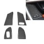 4 PCS Car Carbon Fiber Window Lifting Button Decorative Stickers for Volvo V60 / XC60 2010-2017 / S60 2010-2018, Right Drive