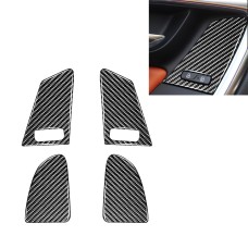 4 PCS Car Carbon Fiber Window Lifting Button Decorative Stickers for Volvo V60 / XC60 2010-2017 / S60 2010-2018, Left and Right Drive Universal