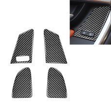 4 PCS Car Carbon Fiber Window Lifting Button Decorative Stickers for Volvo V60 / XC60 2010-2017 / S60 2010-2018, Left Drive