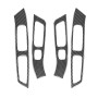 4 PCS Car Carbon Fiber Window Lifting Panel Decorative Stickers for Volvo V60 2010-2017 / S60 2010-2018, Left and Right Drive Universal