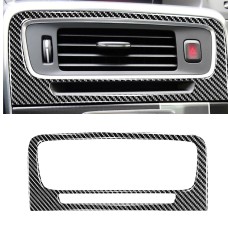 Car Carbon Carbon Fiber Central Control Outlet Decorative Stickers для Volvo V60 2010-2017 / S60 2010-2018, левый и правый привод Universal