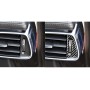 2 PCS Car Carbon Fiber Left and Right Air Outlet Decorative Stickers for Jaguar F-PACE X761 XE X760 XF X260 XJ 2016-2020, Left and Right Drive Universal