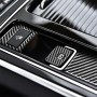 3 in 1 Car Carbon Fiber Electronic Handbrake Decorative Stickers for Jaguar F-PACE X761 XE X760 XF X260 2016-2020, Left and Right Drive Universal