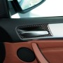 4 in 1 Car Carbon Fiber Solid Color Door Handle Decorative Sticker for BMW 2008-2014 X5 E70 / E71, Left Drive