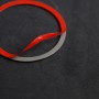 4 PCS Car Carbon Fiber Door Horn Ring Decorative Sticker for Mercedes-Benz C Class W205 C180 C200 C300 GLC, Left and Right Drive Universal(Solid Color)