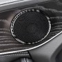 4 PCS Car Carbon Fiber Door Horn Ring Decorative Sticker for Mercedes-Benz C Class W205 C180 C200 C300 GLC, Left and Right Drive Universal(Solid Color)