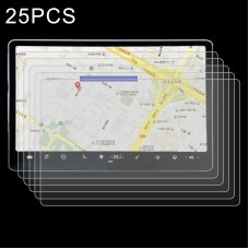 25 PCS Car Navigator Protective Film Tempered Glass Film For Tesla 15.6