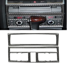 Car Carbon Fiber Air Conditioning Adjustment Panel Decorative Sticker for Audi Q7 2008-2015, Left and Right Drive Universal